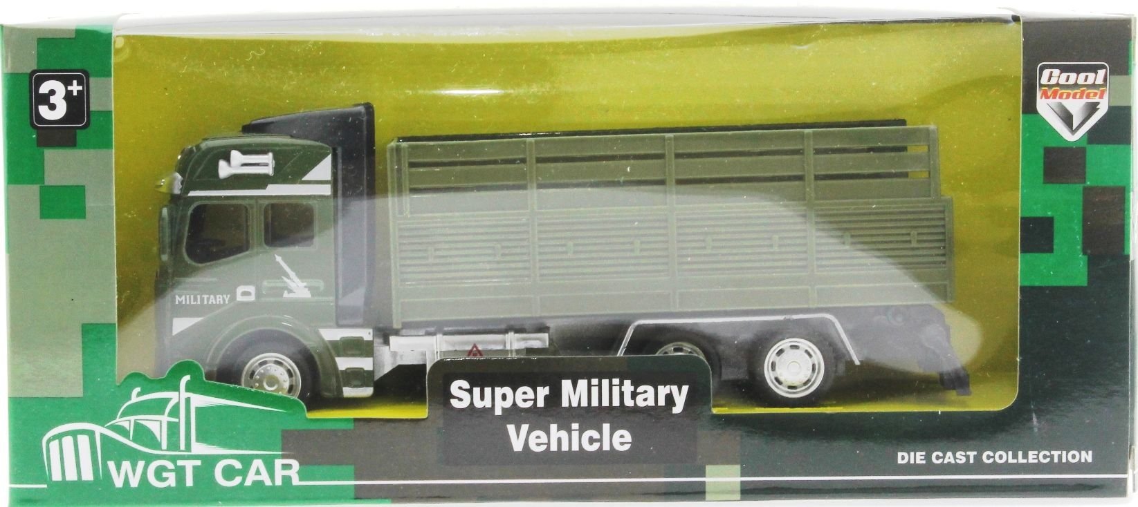 Sürtmeli Die Cast Metal Kasalı Askeri Kamyon