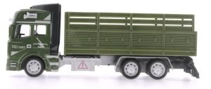 Sürtmeli Die Cast Metal Kasalı Askeri Kamyon