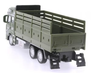 Sürtmeli Die Cast Metal Kasalı Askeri Kamyon