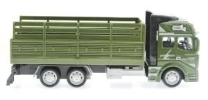 Sürtmeli Die Cast Metal Kasalı Askeri Kamyon