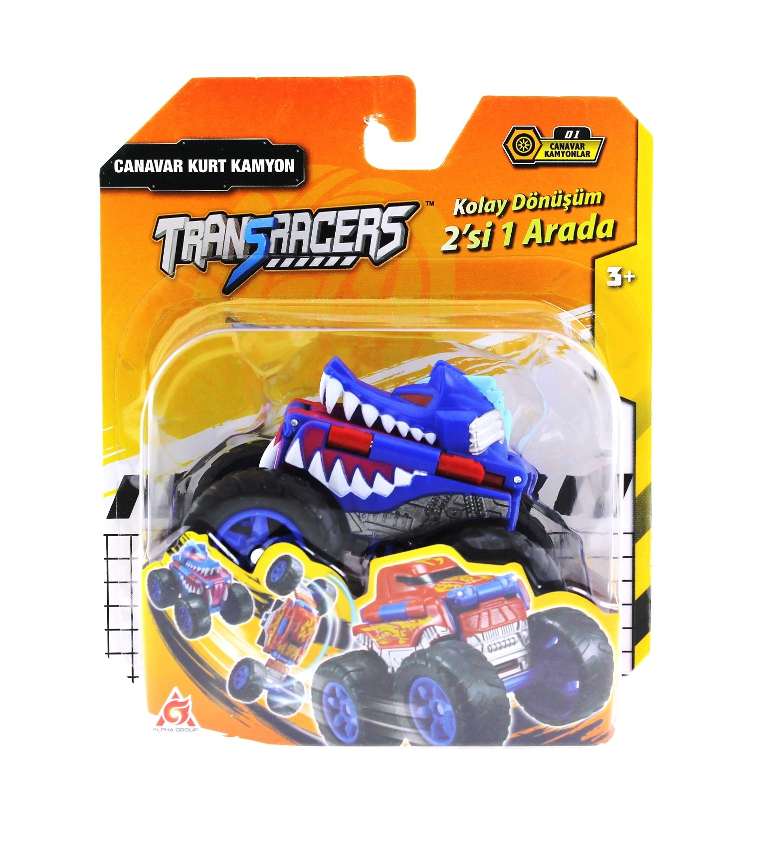 Transracers Dönüşen Araçlar Canavar Kurt / Kamyon