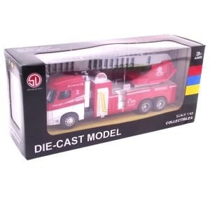 Die Cast Model Çek Bırak Asansörlü İtfaiye Kamyonu