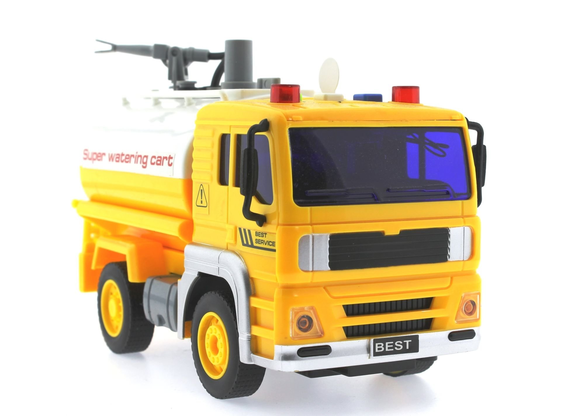 Su Püskürten  Sesli ve Işıklı Sarı Sulama Tankeri