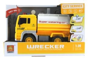 Su Püskürten  Sesli ve Işıklı Sarı Sulama Tankeri