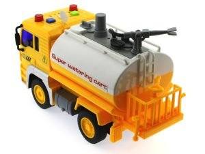 Su Püskürten  Sesli ve Işıklı Sarı Sulama Tankeri