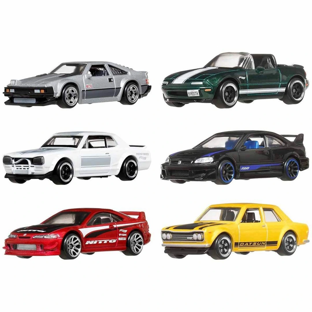 Hot Wheels Japon Temalı 6'lı Araba Seti