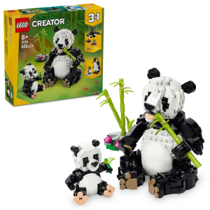 LEGO Creator 3'ü 1 Arada Vahşi Hayvanlar: Panda Ailesi Oyun Seti 31165