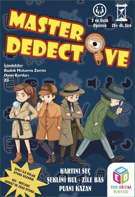 Master Dedective Oyunu - Dedektif Oyunu - HED 209 Hobi Zeka Master Dedective