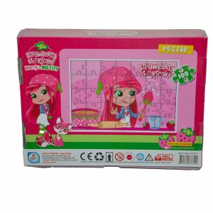 CK7879 ÇİLEK KIZ 100 Parça Kutu Puzzle-Utku Oyuncak