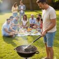 Mangal Izgara Temizleme Fırçası – Paslanmaz Çelik Telli, Uzun Saplı Grill Temizlik Aparatı Mangal Temizlik Fırçası