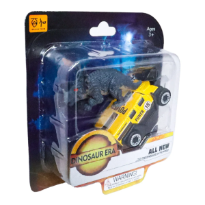 Die Cast Metal Hummer Benzeri Araba ve Triceratops
