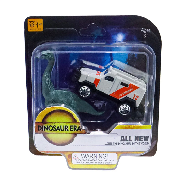 Die Cast Metal Jip ve Brontosaurus