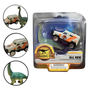 Die Cast Metal Jip ve Brontosaurus