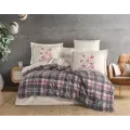 Hobby Çift Kişilik Poplin Nevresim Margeret Siyah