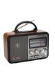 Orta Boy Retro, Nostaljik, Ahşap Tasarım Bluetooth Hoparlörlü, Şarjlı, Taşınabilir FM/AM Destekli Radyo NS-8897