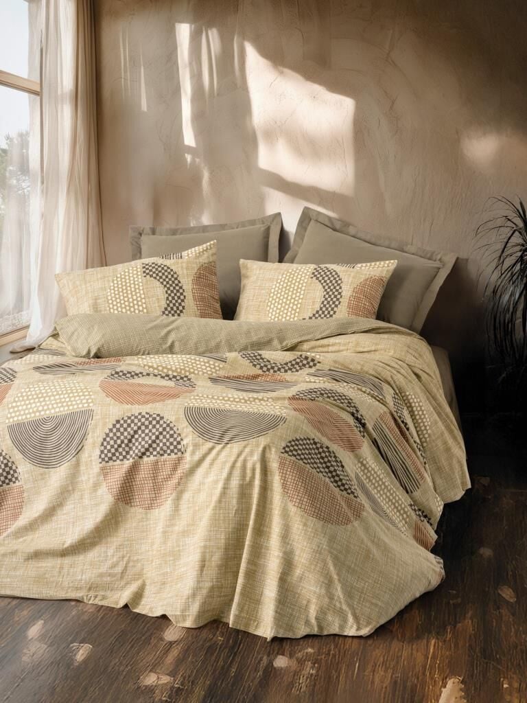 Cotton Box Toprak Moona Kahve Tek Kişilik Nevresim Takımı