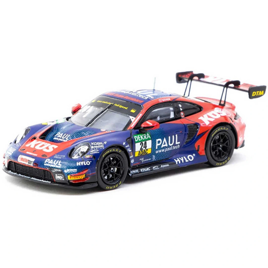 Tarmac Works X iXO Models 1/64 Porsche 911 GT3 R DTM 2023 Model Araba