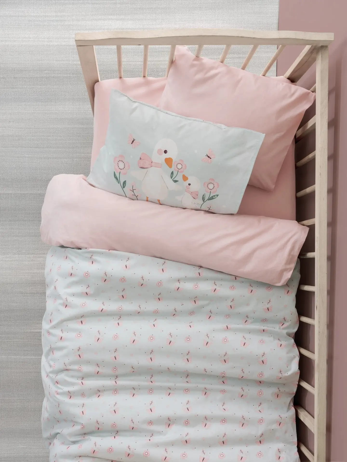 Cotton Box Bebek Nevresim Takımı Mamiduck Pembe