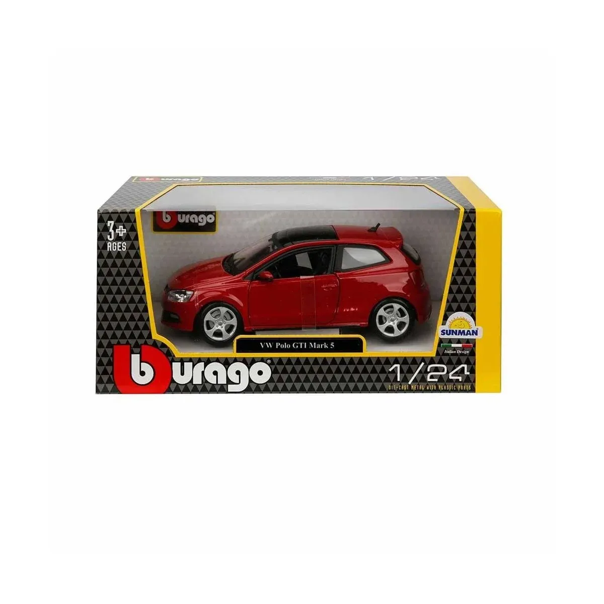Bburago 1:24 Volkswagen Polo GTI Mark 5 Model Araba
