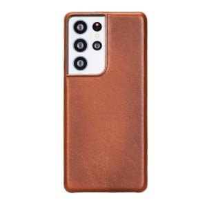 Samsung Galaxy S21 Ultra Uyumlu Deri Arka Kapak UJ RST2EF Taba