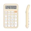 PowerMaster PM-25409 Krem Renk 12 Haneli LCD Ekranlı Masaüstü Hesap Makinesi - Pastel Serisi