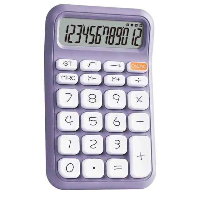 Powermaster PM-25411 Mor 12 Haneli Hesap Makinesi