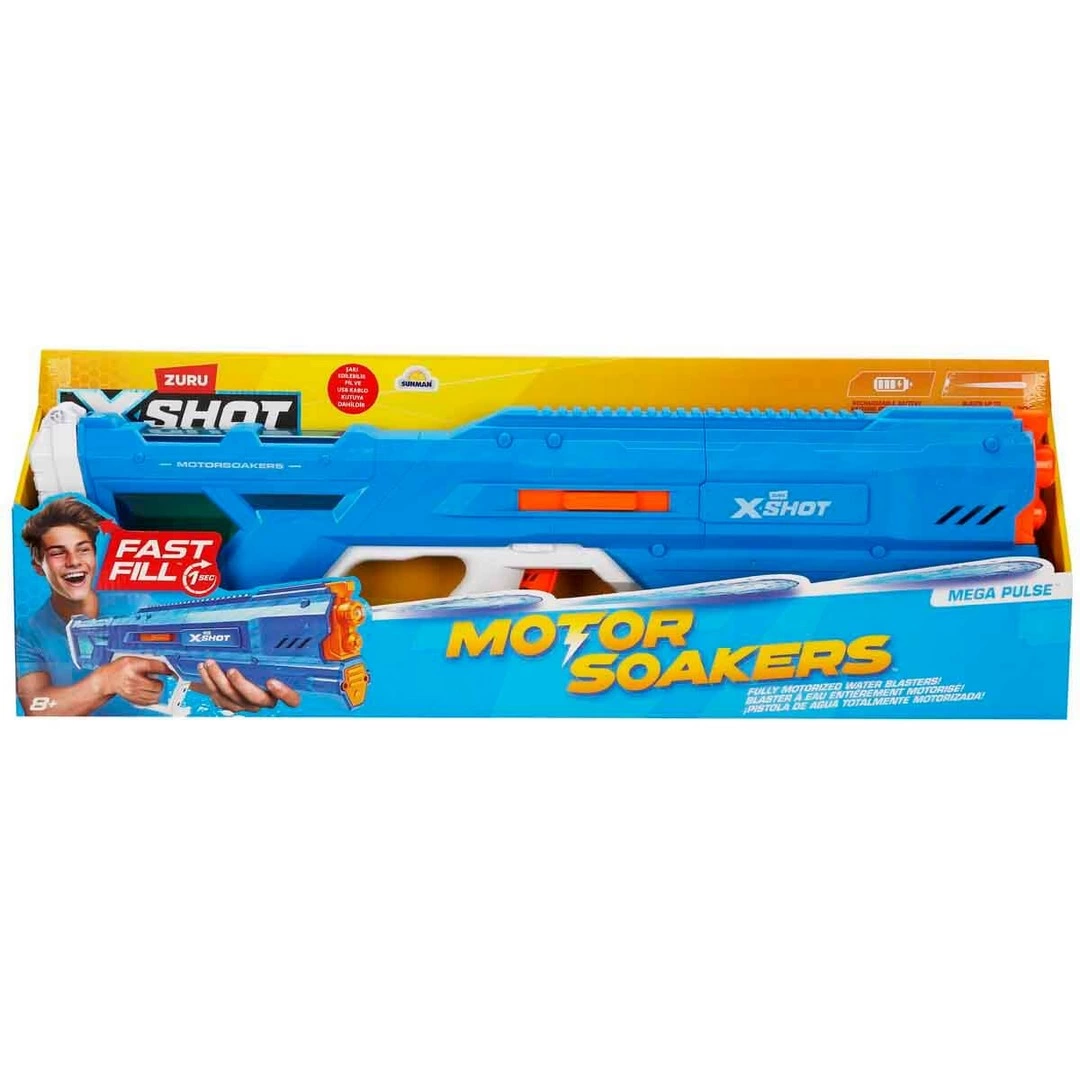 X-Shot Fast-Fill Motor Soakers Mega Pulse Su Tabancası 68 cm S00069047