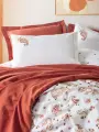 Cotton Box Vivid Çift Kişilik Pikeli Nevresim Takımı Paisia ​​Tarçın