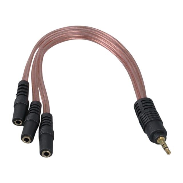 PowerMaster PM-12283 3.5Mm Stereo 3X Dişi Kulaklık Çoklayıcı (3 Boğumlu - 20 CM)