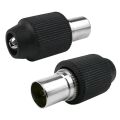 Powermaster PM-9634 Siyah 60 Ohm Dişi Düz Tip Koaksiyel Kablo Konnektörü TV Anten Fişi (100 Adet)