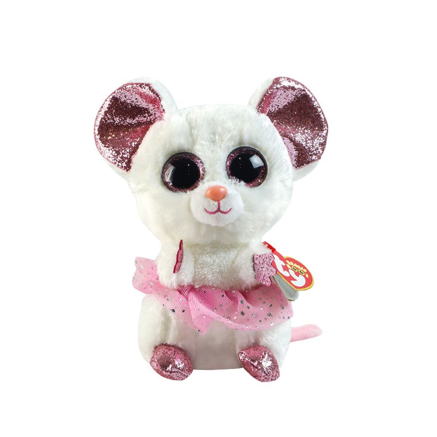 TY Beanie Boos Tütülü Peluş Fare Nina 17 cm