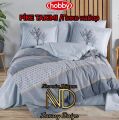Hobby Poplin Pike Takımı Tek  Kişilik Tanya İndigo