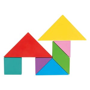 03 569 Ahşap Manyetik Tangram 7 farklı mıknatıslı tangram parçası