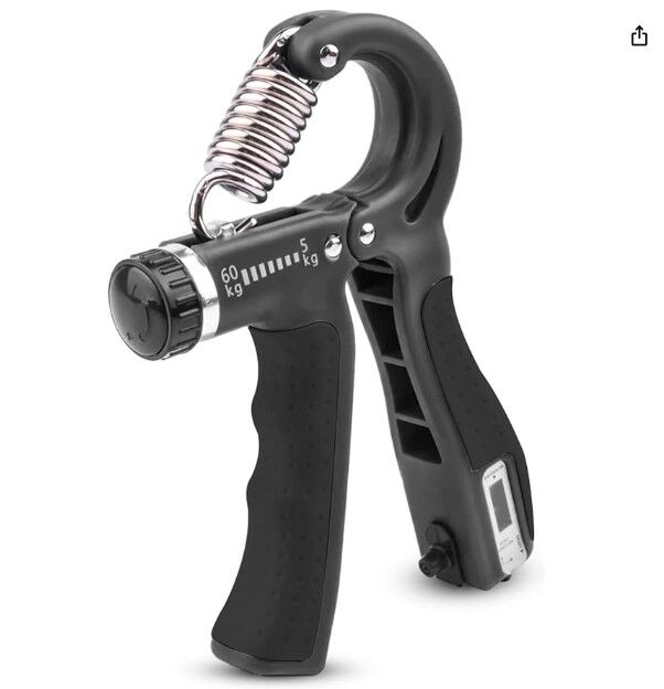 Sayaçlı Ayarlanabilir El Yayı Bilek ve Parmak Egzersiz Aleti