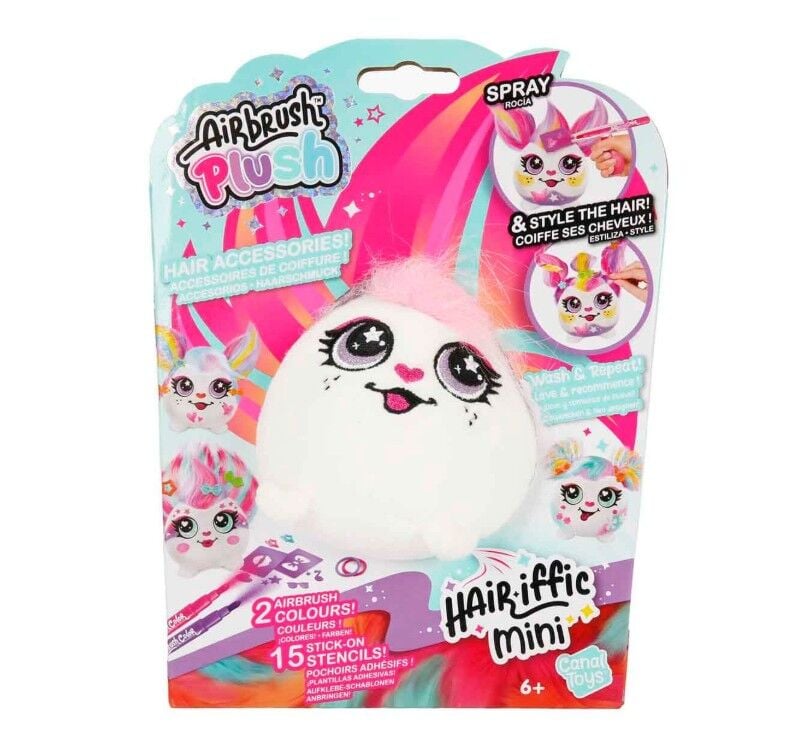 Airbrush Plush Hair'iffic Mini Saç Tasarımı Oyun Seti - Pinkie