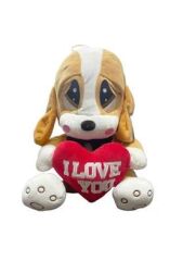 PELUŞ 40CM ÜZGÜN KÖPEK HALLEY - 1 Adet Stokta Olan Gönderilir