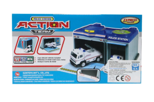 Express Wheels Metal Araçlı Çantalı Polis Seti