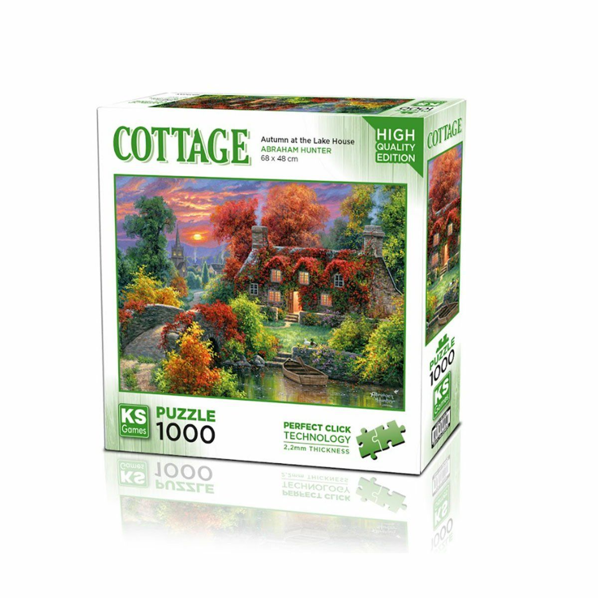 20672 Göl Evinde Sonbahar 1000 Parça Puzzle