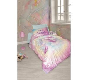 Cotton Box Genç Ranforce Nevresim Takımı Tek Kişilik Wings Mint