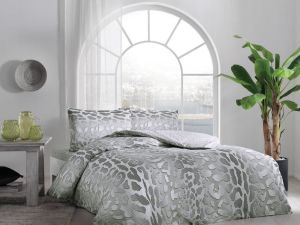 Taç Çift Kişilik Ranforce Nevresim Takımı Edgar Yeşil