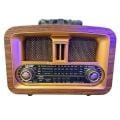 Yumurcak Shop® Taşınabilir Klasik AM/FM/SW  Retro Ev Radyo USB ile Şarj Olabilen Retro Radyo
