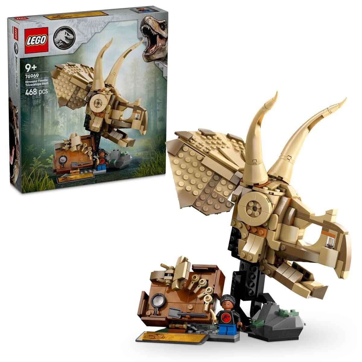 76969 LEGO® Jurassic World Dinozor Fosilleri: Triceratops Kafatasıı 468 parça +9 yaş