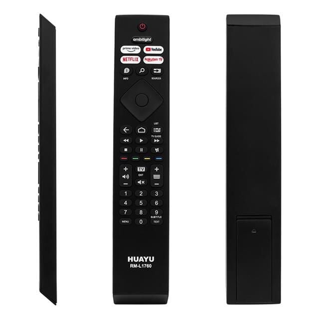 Huayu Philips RM-L1760 Ambilight-Netflix-Prime Video-Youtube-Rakuten Tv Tuşlu Led Tv Kumanda