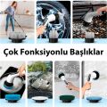 Sunup SN-26239 9'u 1 Arada Çok Amaçlı Kablosuz Şarjlı Temizlik Fırçası IP67 Yıkanabilir Başlık