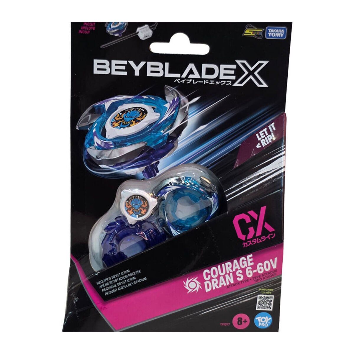BEY25000 Beyblade Tekli Set X CX Courage Dran S 6-60V - TP1677