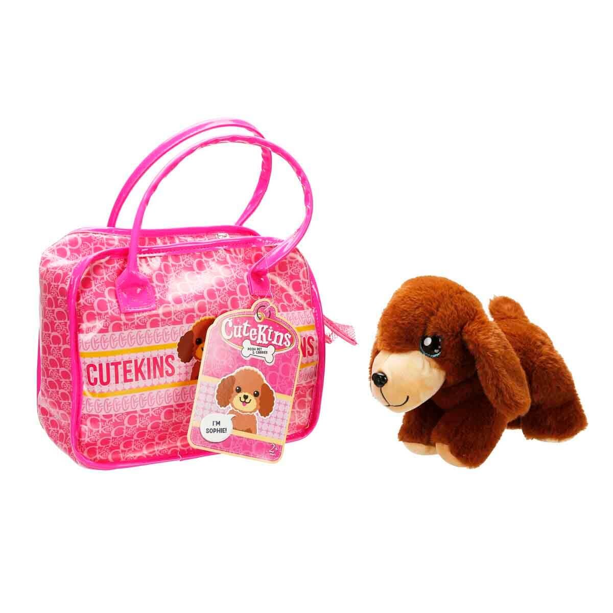 50585 Cutekins Taşıma Çantalı Peluş Köpek
