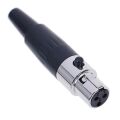 Mini Canon XLR 3 Pin Dişi Jack Fiş