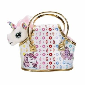 10873 Cutekins Taşıma Çantalı Peluş Unicorn Lou Lou 