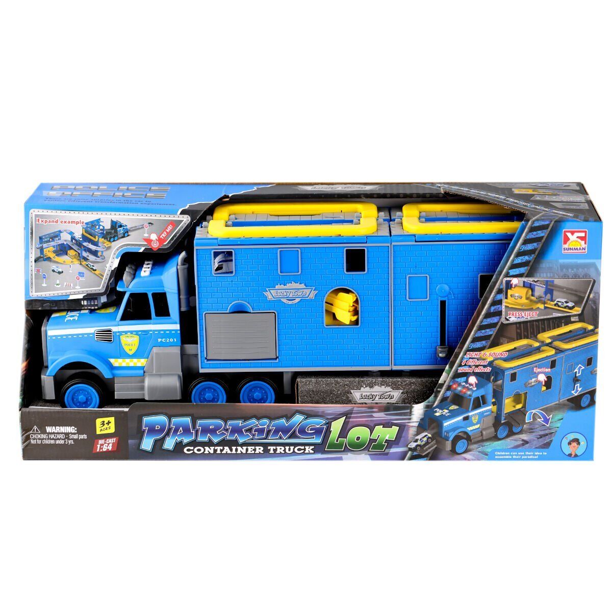 4345 Sesli Işıklı Transporter Garaj Seti
