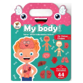 Tekrar Tekrar Kullanılabilen İlk Sticker Kitabım My Body